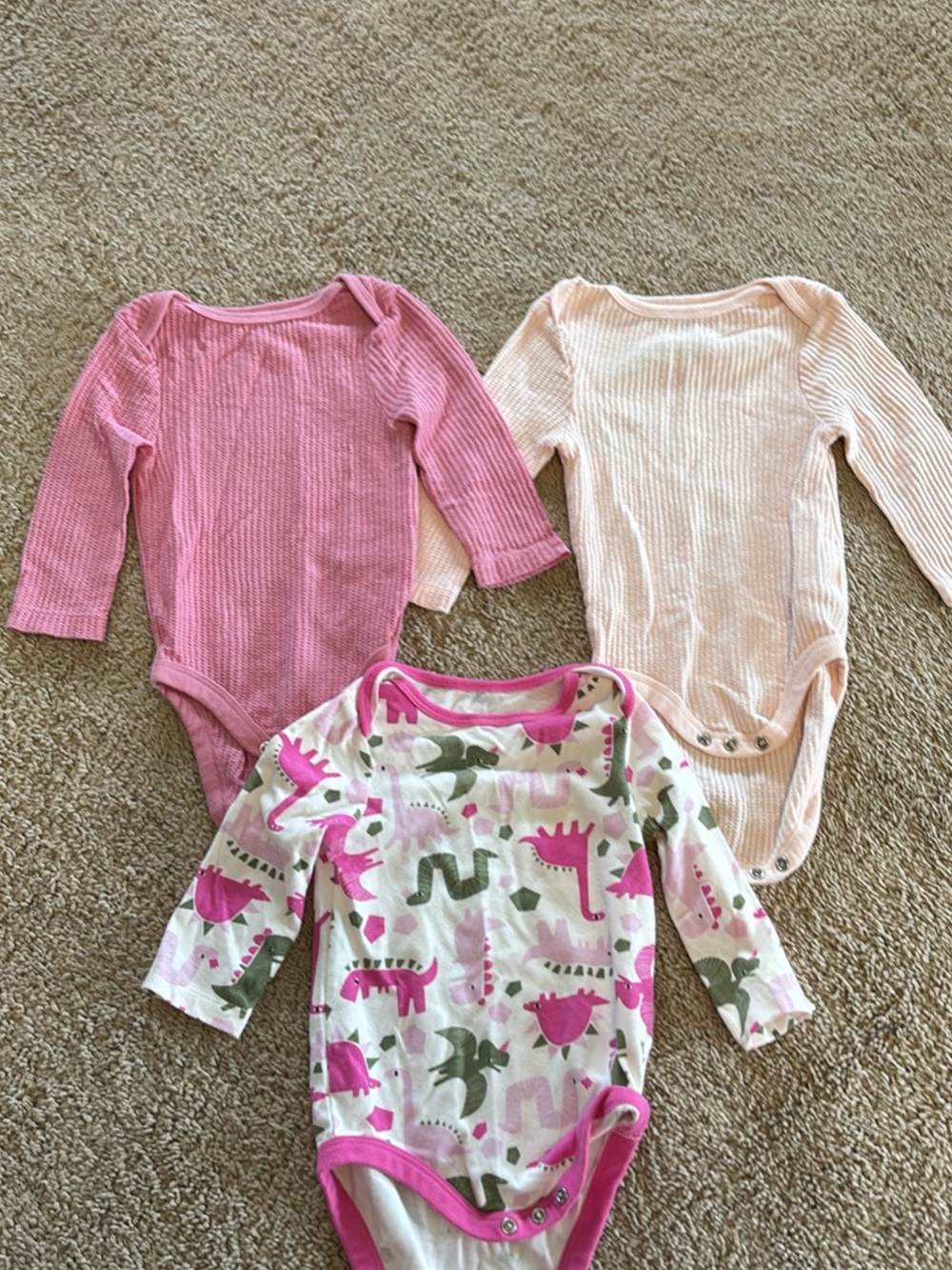 6-9 month size long sleeve onesies
